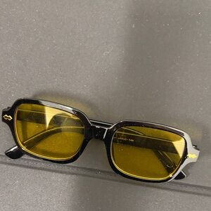 Black Sunglasses with Yellow Lenses